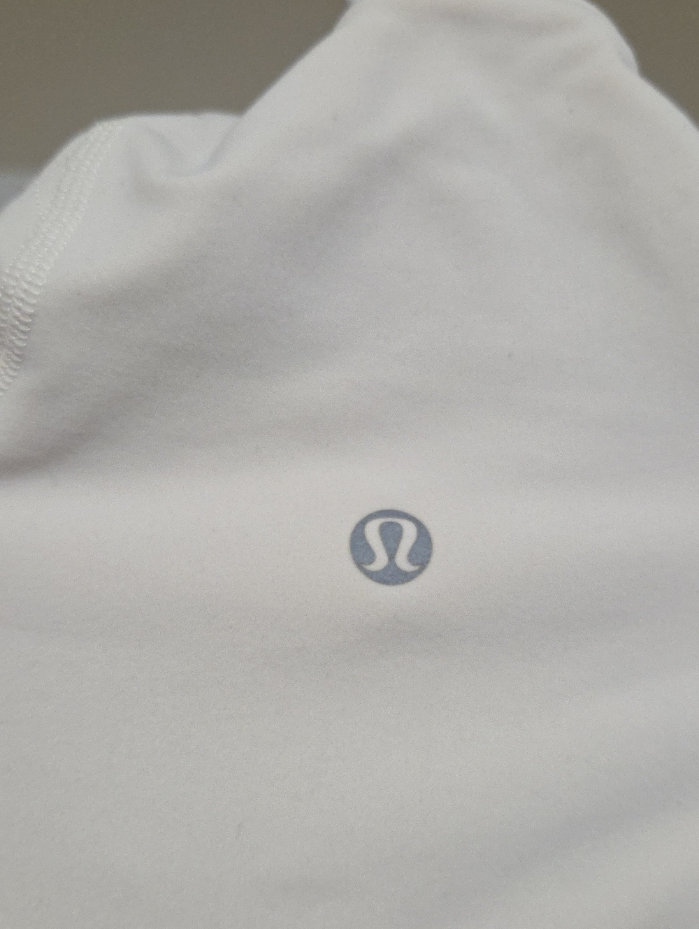 Lululemon White Quarter-Zip Pullover Long Sleeve Thumbhole Athletic Running Top - Picture 6 of 8
